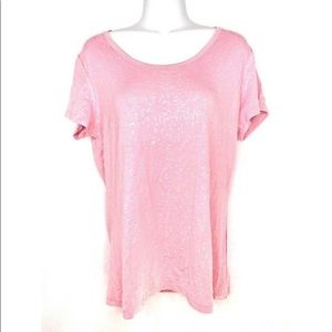 Pink sequin blouse